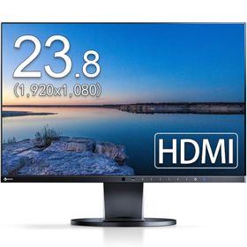 EIZO モニター 23.8インチ EV2450-BK IPSパネル 1920x1080 HDMI 画面回転 高さ調整 スピーカー内蔵 中古ディスプレイ