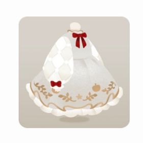 在庫処分/マハラナッツボックス/ 可憐な林檎のワンピース・白 | リヴリーアイランドのアカウントデータ、RMTの販売・買取一覧