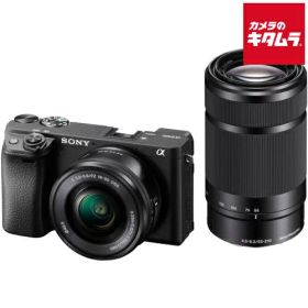 ソニー α6400 ダブルズームレンズキット ブラック [ILCE-6400Y B] SONY ミラーレス一眼カメラ APS-C