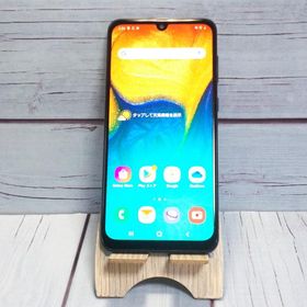 au Galaxy A30 SCV43 ブラック 本体 白ロム SIMロック解除済み SIMフリー C083217