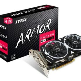 【中古】 MSI Radeon RX 570 ARMOR 8G グラフィックスボード VD6851