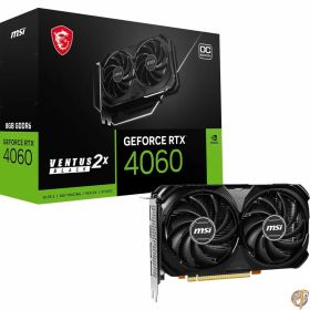 【最大2000円クーポン25日〜】MSI GeForce RTX 4060 VENTUS 2X BLACK 8G OC グラフィックスボード VD8560