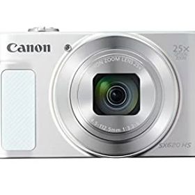 【中古】(非常に良い)Canon キヤノン コンパクトデジタルカメラ PowerShot SX620HS ホワイト 光学25倍ズーム PSSX620HS(WH)