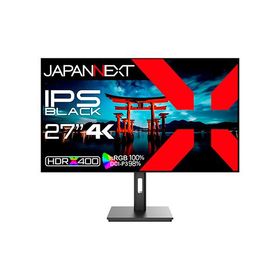 JAPANNEXT JN-272IPSB4FLUHDR 液晶ディスプレイ 27型/ 3840×2160/ DP×1、HDMI×2/ ブラック/ スピーカー有/ 2年保証