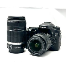 極美品 Canon EOS 70D ダブルズームレンズセット♪スマホとつながる♪(デジタル一眼)