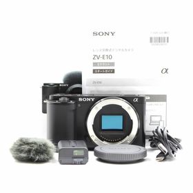 ソニー(SONY)の■シャッター数399枚！新品同様■ SONY VLOGCAM ZV-E10(ミラーレス一眼)