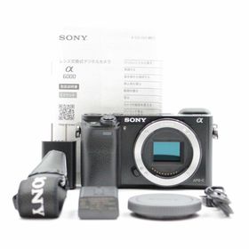 ソニー(SONY)の■シャッター数9640枚！極上品■ SONY α6000 ILCE-6000 B(ミラーレス一眼)