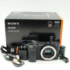 ソニー(SONY)の【シャッター回数1450回】■ほぼ新品■α6400 ボディ(レンズなし)(ミラーレス一眼)