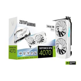 【即納新品】ZOTAC GAMING GeForce RTX 4070 Twin Edge OC White Edition GDDR6（ホワイト） PCIExpグラフィックスボード[ZT-D40740Q-10M]