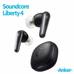 Anker Soundcore Liberty 4 完全ワイヤレスイヤホン A3953N11 ミッドナイトブラック カナル型 ヘルスモニタリング搭載 冬の通勤・通学を快適に 国内流通モデル