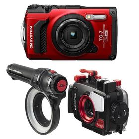 [ OM SYSTEM ] Tough TG-7 + リングライト DL2001 水中マクロ撮影セット