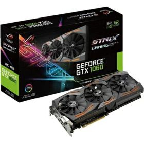 【中古】 ASUS R.O.G. STRIXシリーズ NVIDIA GeForce GTX1060搭載ビデオカード オーバークロック メモリ6GB STRIX-GTX1060-O6G-GAMING