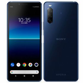 【中古】Cランク【傷や汚れあり】 SIMフリー A001SO SONY Xperia 10 II ブルー 利用制限▲(赤ロム永久保証) 送料無料