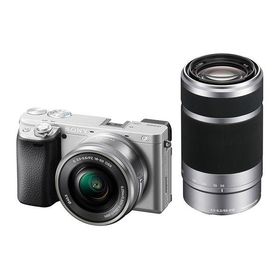 中古 1年保証 美品 SONY α6400 ダブルズームレンズキット 16-50mm + 55-210mm シルバー [ILCE-6400Y]
