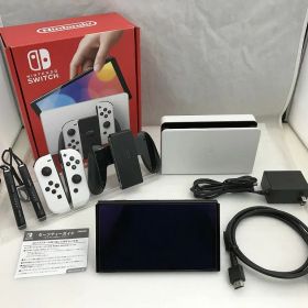 【12/19(金)20時〜全品ポイント10倍！要エントリー！】ニンテンドウ 任天堂 Nintendo Switch 有機ELモデル Joy-Con(L)/(R) ホワイト HEG-S-KAAAA 【中古】