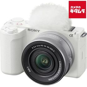 ソニー VLOGCAM ZV-E10 II パワーズームレンズキット ホワイト [ZV-E10M2K W] SONY ミラーレス一眼カメラ Vlogカメラ 自撮り対応 4K60P 高速AF Wi-Fi搭載 スマホ転送対応