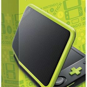 【中古】（新古品） Newニンテンドー2DS LL ブラック×ライム