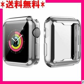 ２ YaMiDe Apple Watch Series 4 明な+銀色 2枚入り(その他)