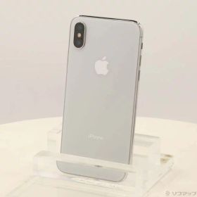 【中古】Apple(アップル) iPhoneX 64GB シルバー MQAY2J／A SoftBank 【269-ud】