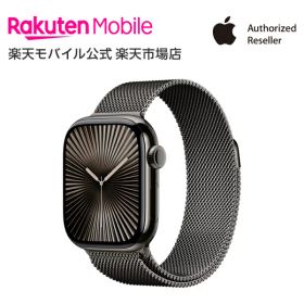 【条件達成で25000ポイント】Apple Watch Series 10 スレートチタニウムケースとスレートミラネーゼループ ケースサイズ：42mm/46mm GPS＋Cellularモデル 新品 純正 国内正規品 Apple認定店 アップルウォッチ セルラー