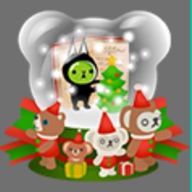 くまたちのスノードーム＆ジェームス＆ケイスケのクリスマスロゴ飾り | スペースデブリーズのアイテム、RMTの販売・買取一覧