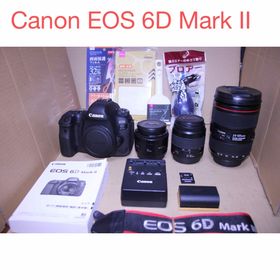 キヤノン(Canon)のCanon EOS 6D Mark II標準&望遠&単焦点トリプルレンズセット(デジタル一眼)