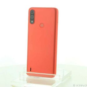 【中古】Motorola(モトローラ) moto e7 power 32GB コーラルレッド PAN40001JP SIMフリー 【368-ud】