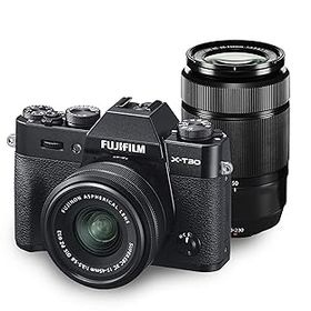 【中古】富士フイルム(FUJIFILM) ミラーレス一眼カメラ X-T30ダブルズームレンズキット ブラック X-T30WZLK-B