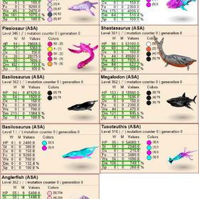 新しい属性ですMosasaurus//Plesiosaur----水竜コレクションです | ARK Survival Evolvedのアカウントデータ、RMTの販売・買取一覧