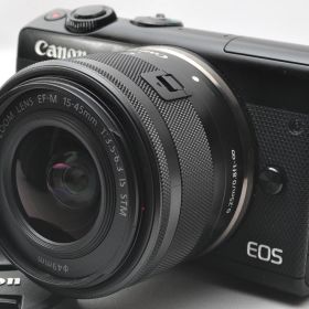 【中古】【1ヶ月保証】 キヤノン Canon ミラーレス一眼 EOS M100 レンズキット ブラック SDカード付き