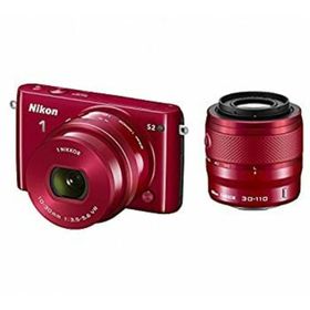 Nikon ミラーレス一眼 Nikon1 S2 ダブルズームキット レッドS2WZRD(ミラーレス一眼)
