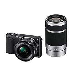 SONY ミラーレス一眼 NEX-3N ダブルズームレンズキット E PZ 16-50mm F3.5-5.6 OSS ＋ E 55-210mm F4.5-6.3 OSS付属 ブラック NEX-3NY B khxv5rg(ミラーレス一眼)