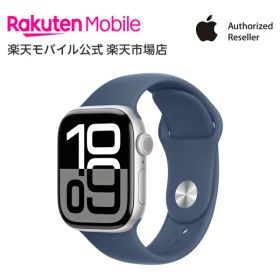 【条件達成で3300ポイント】Apple Watch Series 10 シルバーアルミニウムケースとデニムスポーツバンド ケースサイズ：42mm/46mm GPS＋Cellularモデル 新品 純正 国内正規品 Apple認定店 アップルウォッチ セルラー