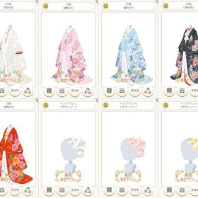 打掛など １ ☆華牡丹、ヘッドドレス（ラヴィアン）、角隠し（舞花） | ニコッとタウン(ニコタ)のアカウントデータ、RMTの販売・買取一覧