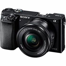SONY ミラーレス一眼 α6000 パワーズームレンズキット E PZ 16-50mm F3.5-5.6 OSS ブラック ILCE-6000L B 9jupf8b(ミラーレス一眼)