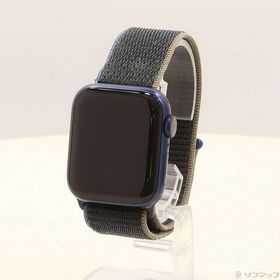 〔中古〕Apple(アップル) Apple Watch Series 6 GPS + Cellular 40mm ブルーアルミニウムケース チャコールスポーツループ〔352-ud〕