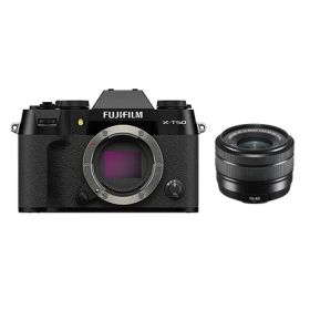 【当店オリジナル3年延長保証付】富士フイルム X-T50 JP XC15-45 キット ブラツク 日英2言語設定モデル