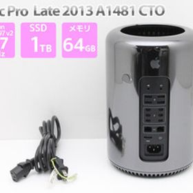Apple Mac Pro Late 2013 CTO デスクトップパソコン Xeon E5-2697 v2 メモリ64GB SSD1TB AMD FirePro D500（デュアル）Cランク M81H 中古