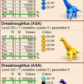 Dreadnoughtus (255PT) 長期更新です---100%imp | ARK Survival Evolvedのアカウントデータ、RMTの販売・買取一覧