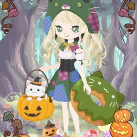 魔女にゃんこワンピ（つぎはぎ）＆ずきん 緑 2点セット | ニコッとタウン(ニコタ)のアカウントデータ、RMTの販売・買取一覧