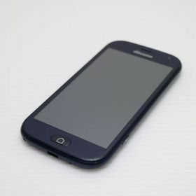 フジツウ(富士通)の新品同様 F-42A らくらくスマートフォン ネイビー M000(スマートフォン本体)