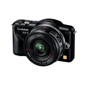 パナソニック ミラーレス一眼カメラ LUMIX GF3 電動ズームキット エスプリブラック DMC-GF3X-K g6bh9ry(ミラーレス一眼)