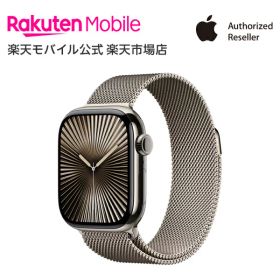 【条件達成で25000ポイント】Apple Watch Series 10 ナチュラルチタニウムケースとナチュラルミラネーゼループ ケースサイズ：42mm/46mm GPS＋Cellularモデル 新品 純正 国内正規品 Apple認定店 アップルウォッチ セルラー
