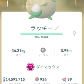 【色違い✨️】ダイマックス ラッキー | ポケモンGOのアカウントデータ、RMTの販売・買取一覧