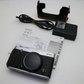フジフイルム(富士フイルム)の超美品 FUJIFILM X-E1 シルバー ボディ M333(ミラーレス一眼)