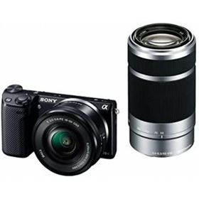 SONY ソニー デジタル一眼カメラ「NEX-5T」ダブルズームレンズキット(ブラック) NEX-5T NEX-5TY-B(デジタル一眼)