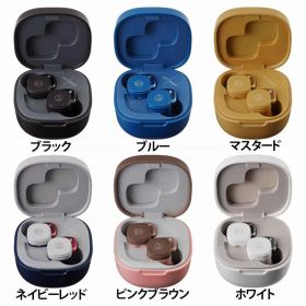 フルワイヤレスイヤホン ATH-SQ1TW 送料無料 イヤフォン 完全ワイヤレス 防滴 スクエアデザイン 軽量コンパクト ヒアスルー サイドトーン オーディオテクニカ ブラック ブルー マスタード ネイビーレッド ピンクブラウン ホワイト