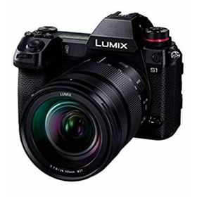 パナソニック フルサイズ ミラーレス一眼カメラ ルミックス S1M 標準ズームレンズキット 2420万画素 ブラック DC-S1M-K(ミラーレス一眼)