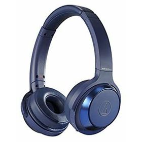 audio-technica ワイヤレスヘッドホン 重低音/Bluetooth マイク付き 最大70時間再生 密閉型 ブルー ATH-WS330BT BL(ヘッドフォン/イヤフォン)