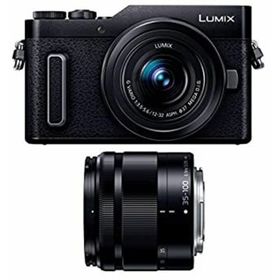 パナソニック ミラーレス一眼カメラ ルミックス GF10 ダブルレンズキット 標準ズームレンズ/望遠ズームレンズ付属 ブラック DC-GF10WA-K(ミラーレス一眼)